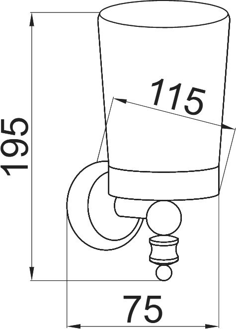 Набор Стакан Boheme Palazzo 10104 + Дозатор 10117
