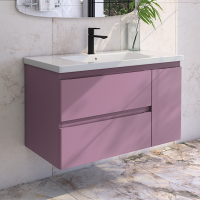 Тумба под раковину без столешницы Caprigo Forte 100 R подвесная, лиловая