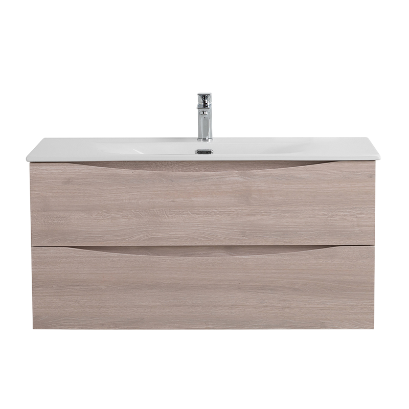 Тумба с раковиной BelBagno Marino-cer-n 100 подвесная, rovere grigio