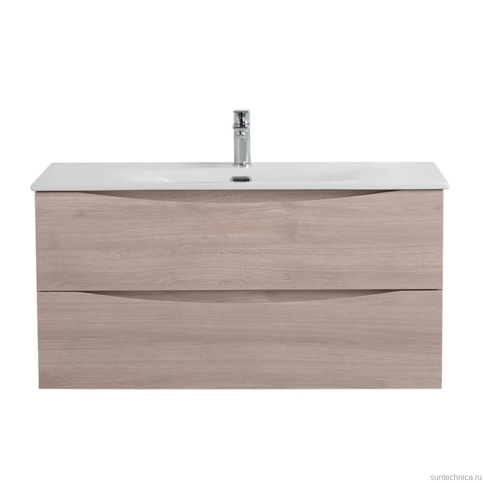 Тумба с раковиной BelBagno Marino-cer-n 100 подвесная, rovere grigio