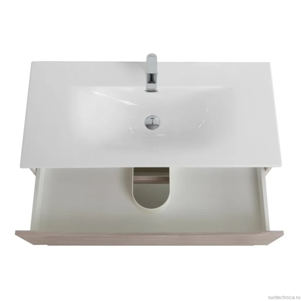 Тумба с раковиной BelBagno Marino-cer-n 100 подвесная, rovere grigio