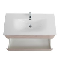 Тумба с раковиной BelBagno Marino-cer-n 100 подвесная, rovere grigio