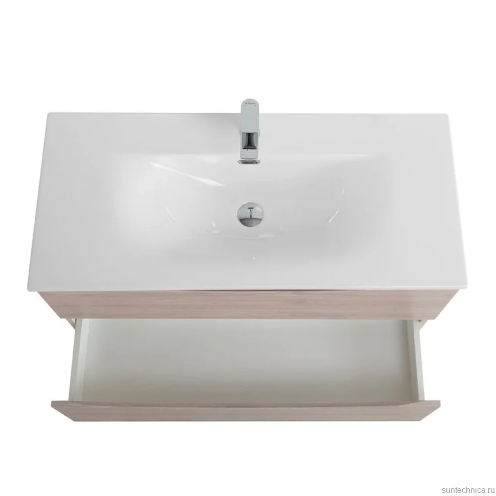 Тумба с раковиной BelBagno Marino-cer-n 100 подвесная, rovere grigio
