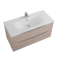 Тумба с раковиной BelBagno Marino-cer-n 100 подвесная, rovere grigio