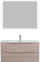 Тумба с раковиной BelBagno Marino-cer-n 100 подвесная, rovere grigio