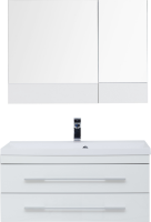 Мебель для ванной комнаты Aquanet Верона 90 подвесная белая
