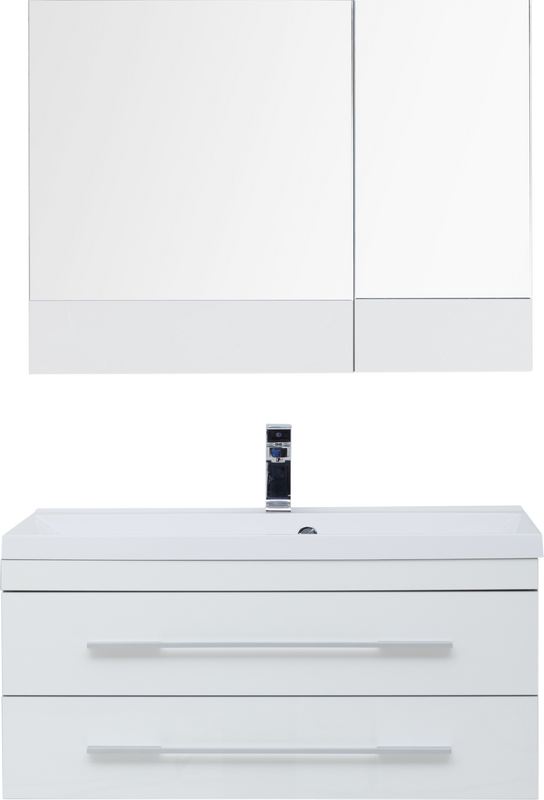 Мебель для ванной комнаты Aquanet Верона 90 подвесная белая