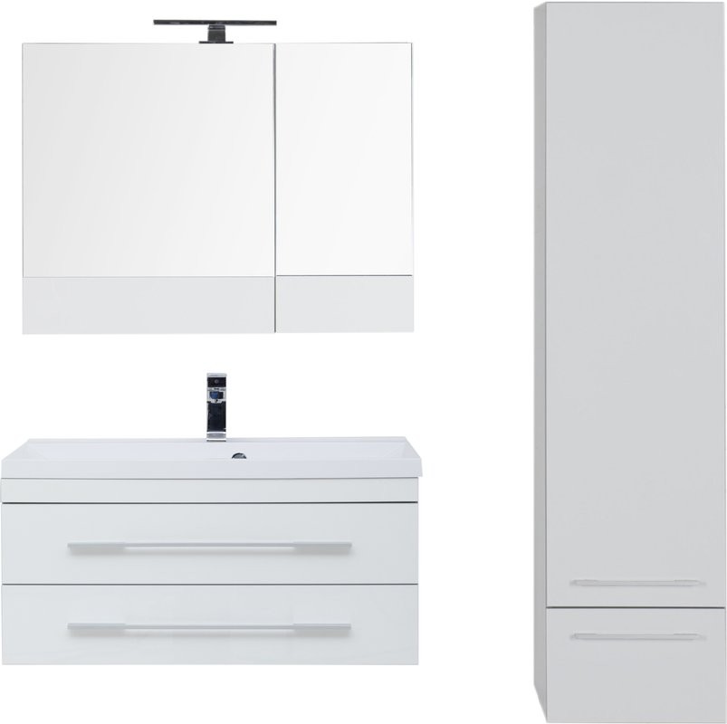 Мебель для ванной комнаты Aquanet Верона 90 подвесная белая