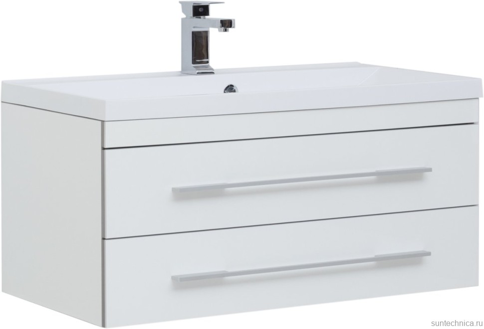 Мебель для ванной комнаты Aquanet Верона 90 подвесная белая