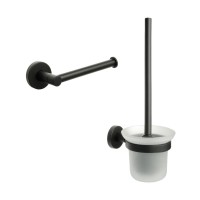 Набор Держатель Fixsen Comfort Black 86010A + Ершик 86013 Набор Держатель Fixsen Comfort Black 86010A + Ершик 86013