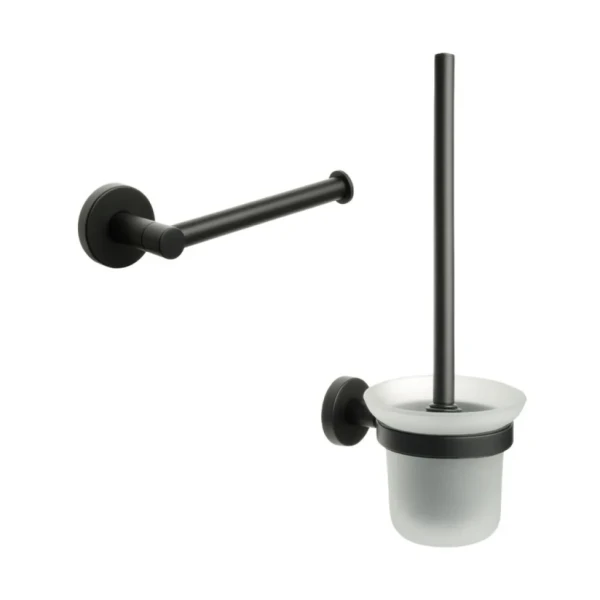 Набор Держатель Fixsen Comfort Black 86010A + Ершик 86013