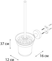 Набор Держатель Fixsen Comfort Black 86010A + Ершик 86013 Набор Держатель Fixsen Comfort Black 86010A + Ершик 86013