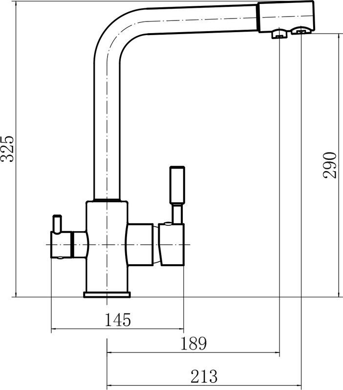 Смеситель для кухни Fashun A4352-21 с краном для питьевой воды, бронза