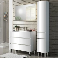 Мебель для ванной комнаты Sanvit Кубэ -3 60 белый глянец