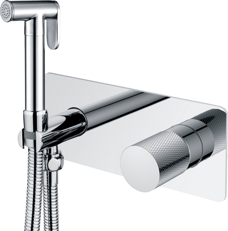 Гигиенический душ Boheme Stick 127-CRCR.2 со смесителем, С ВНУТРЕННЕЙ ЧАСТЬЮ, chrome, touch chrome