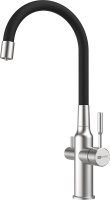 Смеситель для кухни Lemark Expert LM5083S-Black сталь, черный