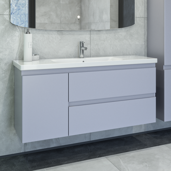 Тумба с раковиной Caprigo Forte 120 L подвесная, стилл