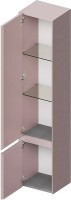 Шкаф пенал для ванной KERAMA MARAZZI Cubo 165 L мальва матовый