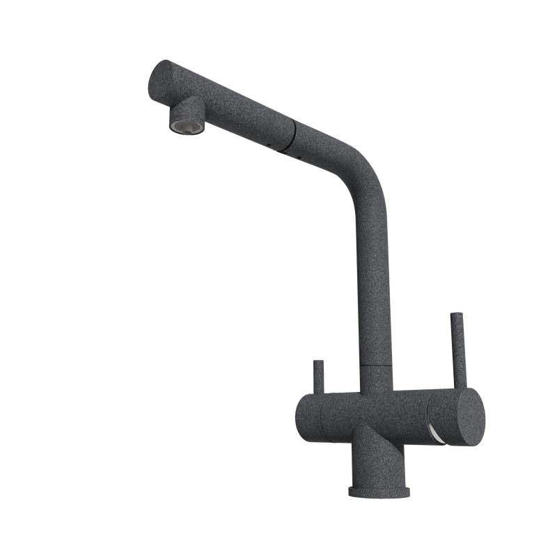 Смеситель для кухни Emar Quartz ЕСВ 7017 антрацит