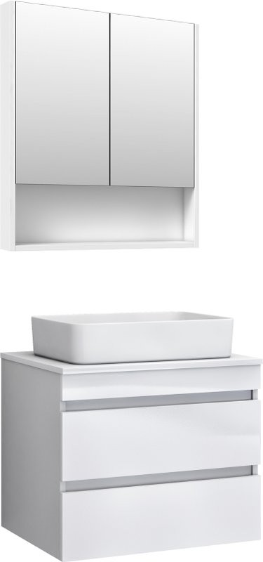 Мебель для ванной комнаты Vigo Urban 60 подвесная, белая, раковина Urban 50