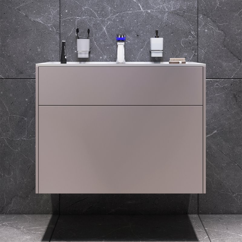 Тумба под раковину без столешницы AM.PM Inspire V2.0 80 элегантный серый