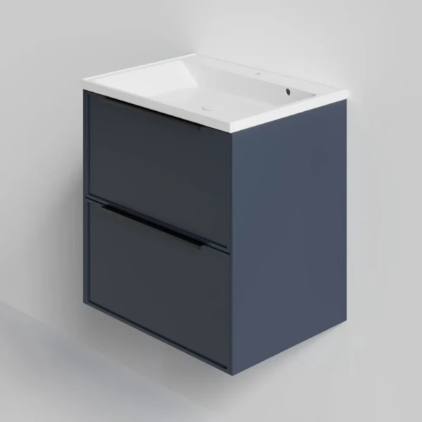 Тумба под раковину La Fenice SIMPLA Blu Grigio TWIN синяя 100 см