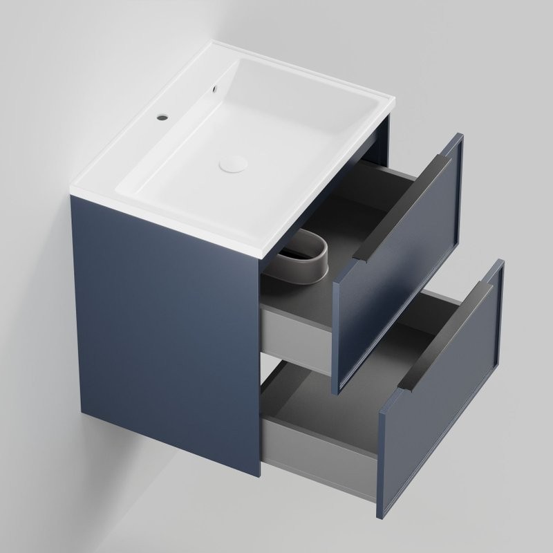 Тумба под раковину La Fenice SIMPLA Blu Grigio TWIN синяя 100 см