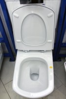 Комплект Унитаз подвесной Roca Dama senso + Крышка Dama Senso ZRU9302820 c микролифтом, петли хром + Инсталляция Geberit Duofix Delta 458.163.21.1 с кнопкой смыва, хром + Звукоизоляция