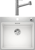 Комплект Мойка Blanco Subline 500-IF/A белая + Смеситель Ambis-S 523119