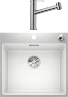 Комплект Мойка Blanco Subline 500-IF/A белая + Смеситель Ambis-S 523119 Комплект Мойка Blanco Subline 500-IF/A белая + Смеситель Ambis-S 523119