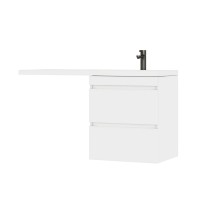 Тумба с раковиной Vigo Urban 60 R 2 ящика, под стиральную машину, белая