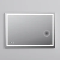 Зеркало AM.PM Gem 100 с LED-подсветкой, часами и косметическим зеркалом