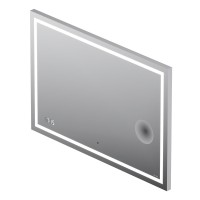 Зеркало AM.PM Gem 100 с LED-подсветкой, часами и косметическим зеркалом