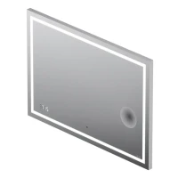 Зеркало AM.PM Gem 100 с LED-подсветкой, часами и косметическим зеркалом