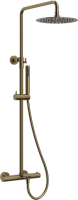 Душевая стойка Raiber Graceful RPG-007 с термостатом, матовое золото