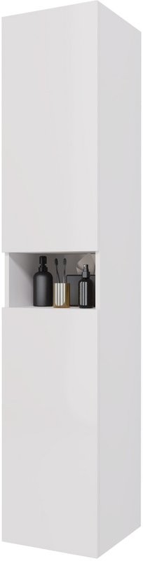 Шкаф-пенал для ванной Dreja Perfecto 35 L/R белый глянец