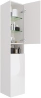 Шкаф-пенал для ванной Dreja Perfecto 35 L/R белый глянец