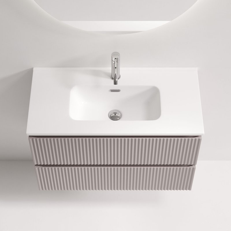 Мебель для ванной комнаты Sancos Snob R 80 Doha Soft, раковина CN7026