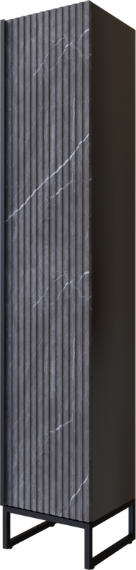 Шкаф пенал для ванной Mixline Окленд 553139 графит мрамор