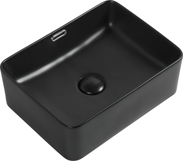 Накладная раковина Aquanet Perfect 1-MB черная матовая