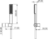Душевой гарнитур Teska Stick SF5120W хром