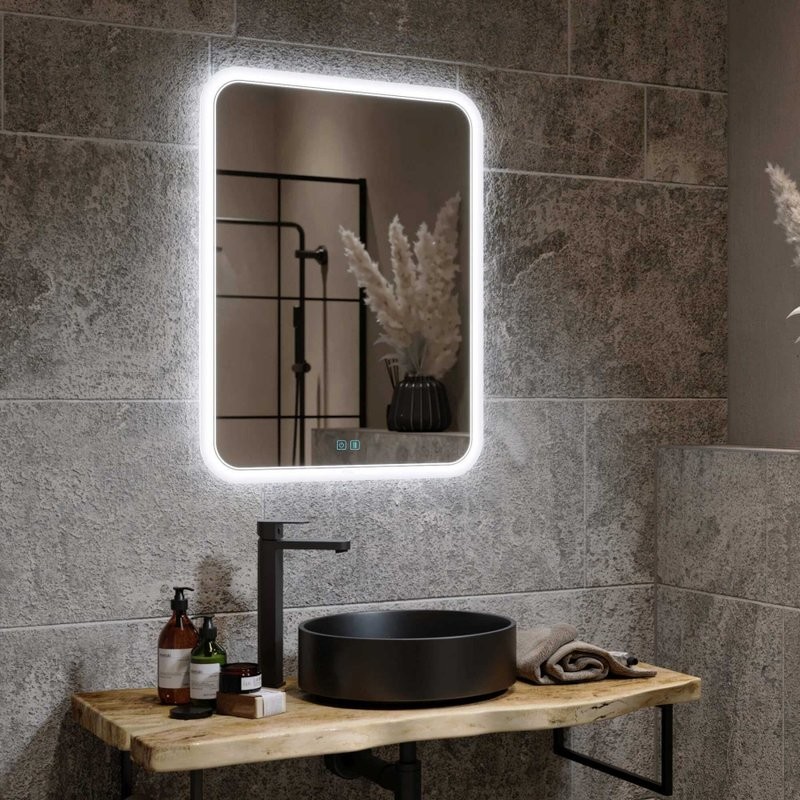 Зеркало Alavann Anna 50x80 с подсветкой, с антизапотеванием