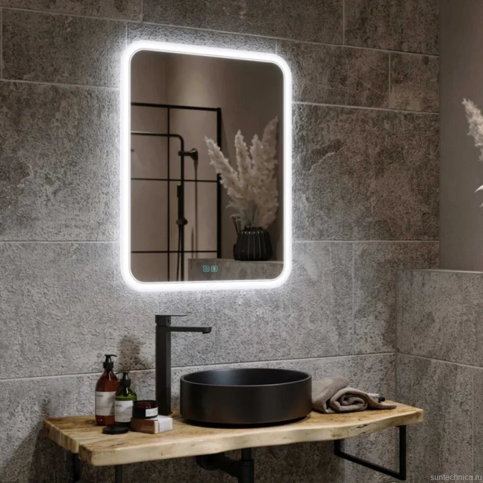 Зеркало Alavann Anna 50x80 с подсветкой, с антизапотеванием