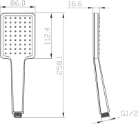Душевая лейка Lemark LM8124C хром