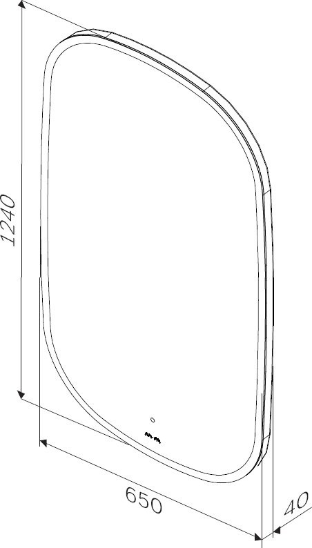 Зеркало AM.PM Func 65 прямоугольное