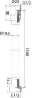 Душевой шланг IDDIS Optima Home 04P15MGi19 150 см, золото матовое