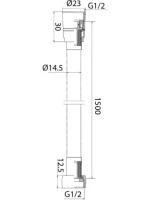 Душевой шланг IDDIS Optima Home 04P15MGi19 150 см, золото матовое Душевой шланг IDDIS Optima Home 04P15MGi19 150 см, золото матовое
