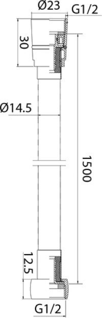 Душевой шланг IDDIS Optima Home 04P15MGi19 150 см, золото матовое