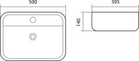 Накладная раковина AQUATEK Вега AQ5506-00