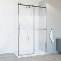 Душевой уголок Vincea Como Soft VSR-1CS8011CL 110x80 см профиль хром, стекло прозрачное
